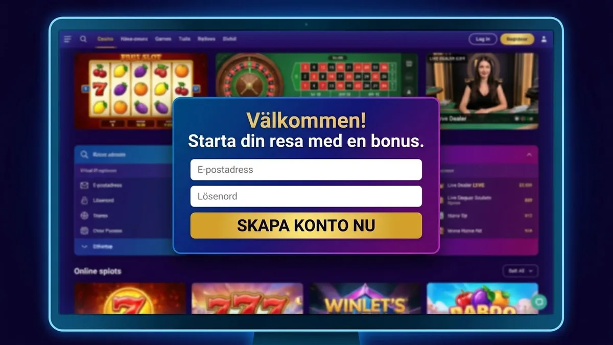 Registrera dig med bonus